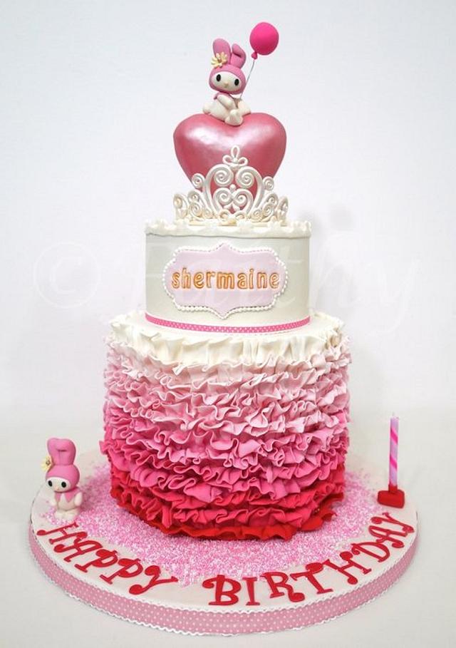 My Melody Princess Cake cake by faithy CakesDecor