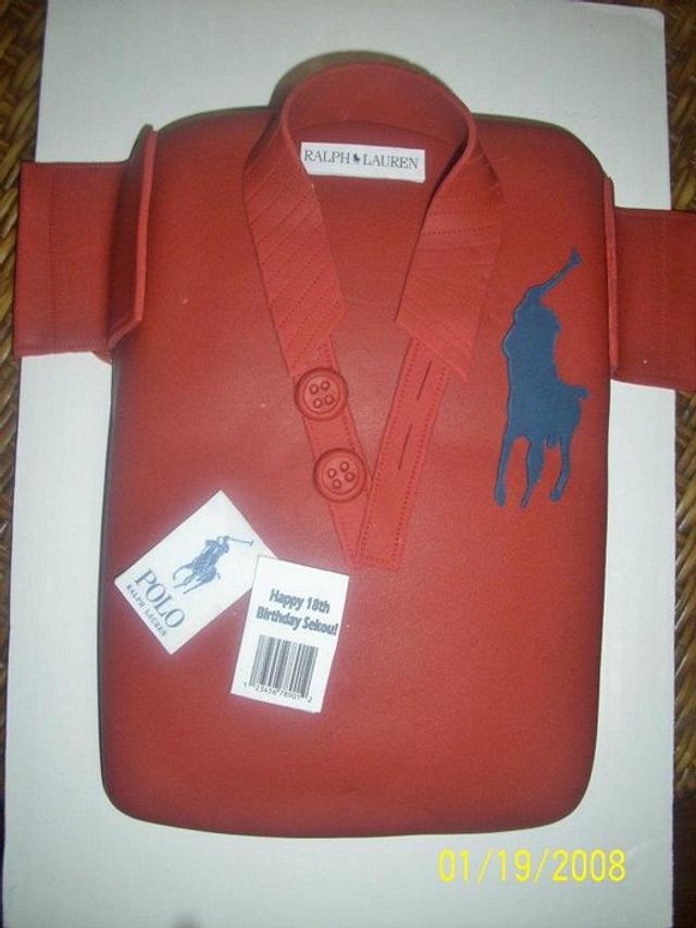 Polo Shirt Birthday Cake