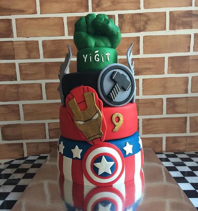 Avengers Cake - Decorated Cake by Sofi's Cake House - CakesDecor