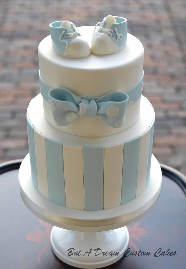 Baby Blue Shower Cake - Cake by Elisabeth Palatiello - CakesDecor