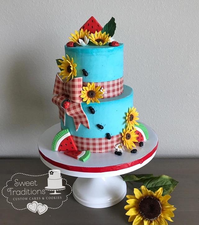 BBQ Baby Shower cake by Sweet Traditions CakesDecor