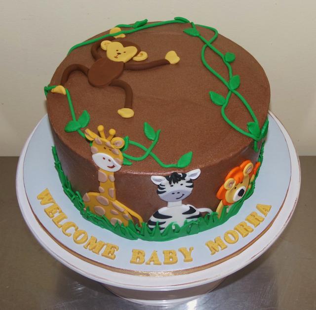 Safari themed Baby Shower Cake - Cake by - CakesDecor