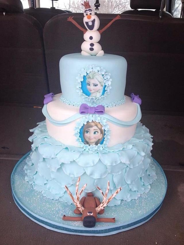 Disney Frozen Decorated Cake By Michelle Cakesdecor