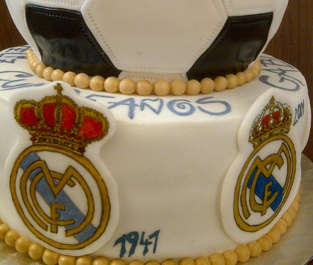 Real Madrid cake Cake by Les Delices D'Evik CakesDecor