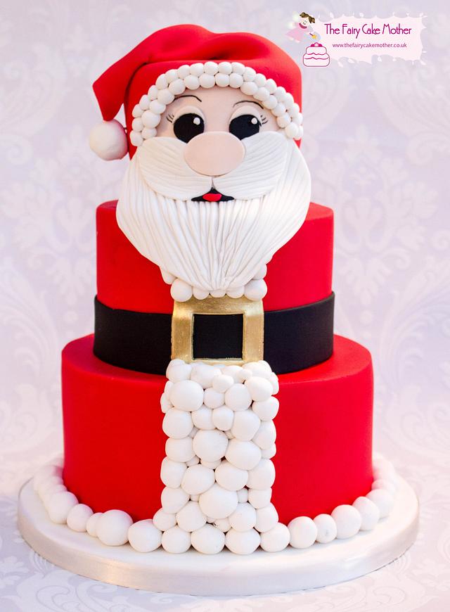 Santa! - Decorated Cake by The Fairy Cake Mother - CakesDecor