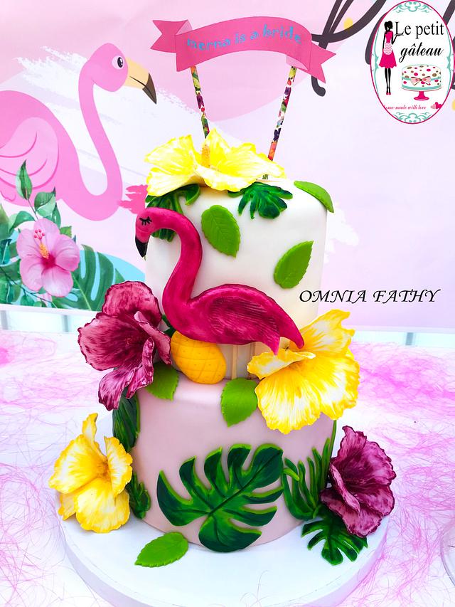 Flamingo cake Cake by Omnia fathy le petit gateau