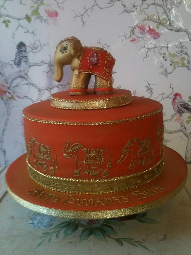 indian elephant cake topper