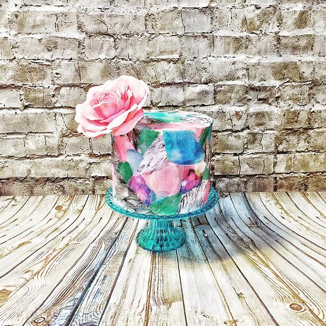 Wafer paper decoupage cake Decorated Cake by Inspired CakesDecor