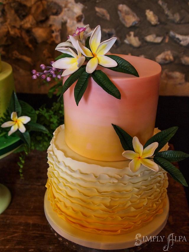 Trio of Tropical Cakes Cake by Alpa Boll Simply Alpa CakesDecor
