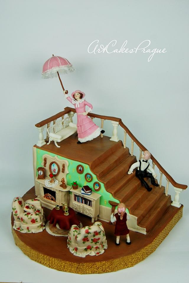 Mary Poppins birthday cake Cake by Art Cakes Prague Mary Poppins birthday cake Cake by Art Cakes Prague