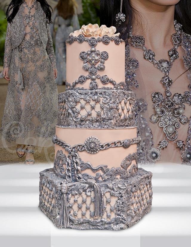 Inspired by Elie Saab Fashions Decorated Cake by CakesDecor