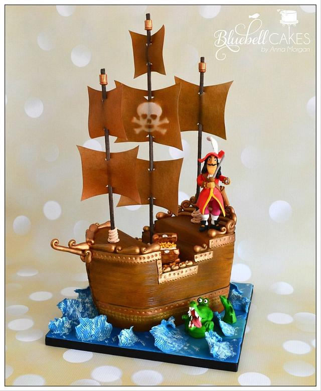 Captain Hook and his ship - Decorated Cake by - CakesDecor