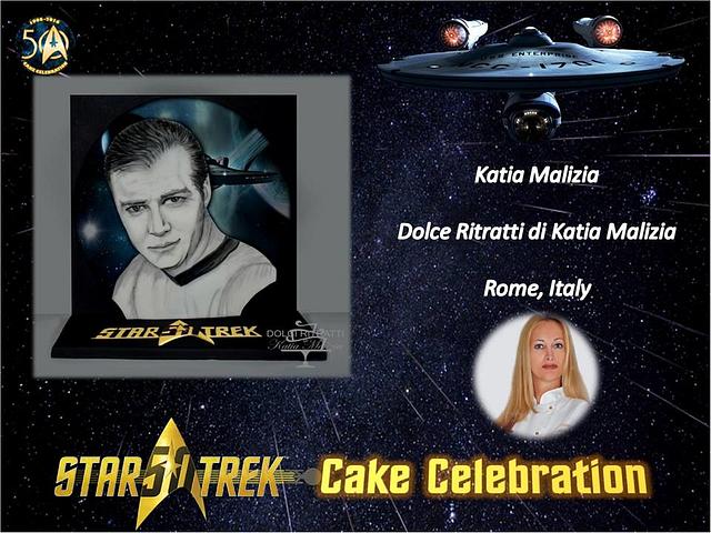 Capitain James Kirk for Star Trek 50 Cake Celebration