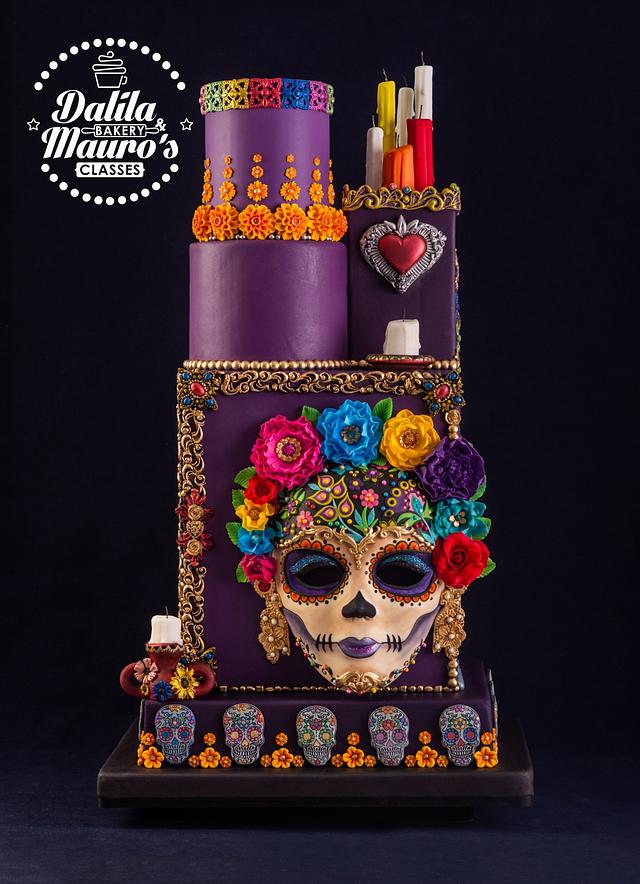 Dia De Los Muertos Cake Decorated Cake By Dalila Cakesdecor