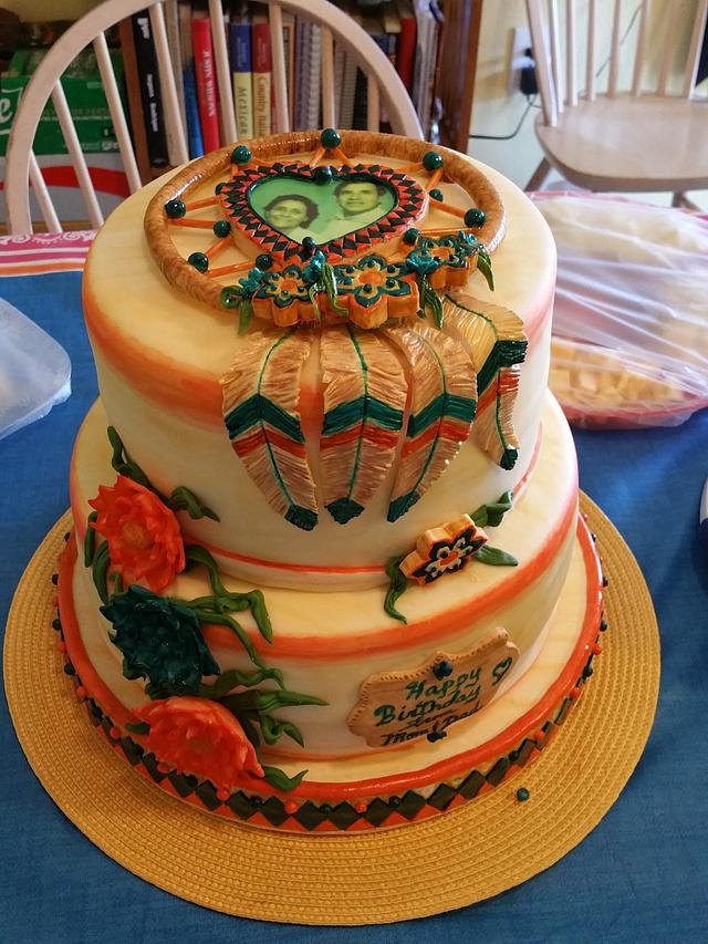 "Dream Catcher" Birthday Cake Cake by eiciedoesitcakes CakesDecor