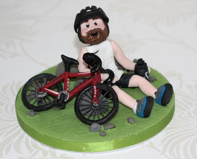 Cyclist Cake Topper Cake By Zoe S Fancy Cakes Cakesdecor