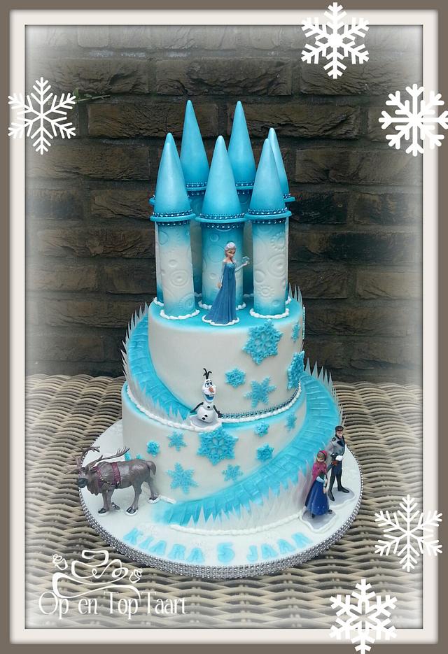 Spiksplinternieuw Frozen Castle Cake - cake by Op en Top Taart - CakesDecor KA-83