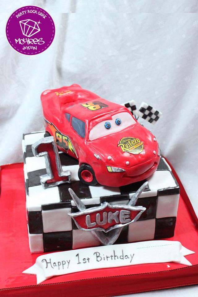 CARS 1st BIRTHDAY CAKE