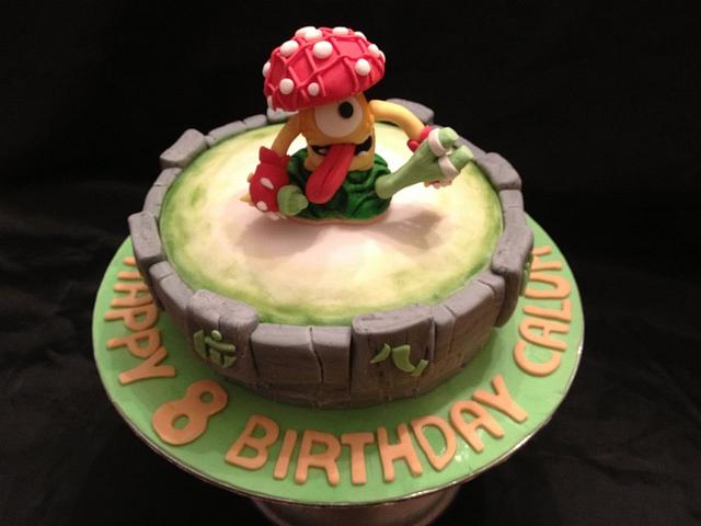 Skylander Cake With Shroomboom Cake By Caron Eveleigh Cakesdecor