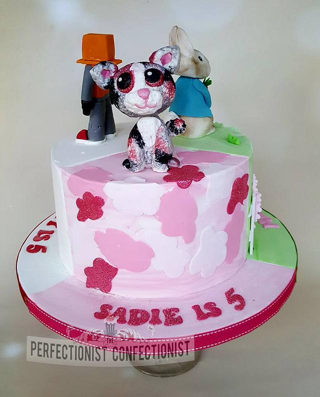 Sadie Beanie Boo Maya Peter Rabbit And Arty Cakesdecor - pink rabbit roblox