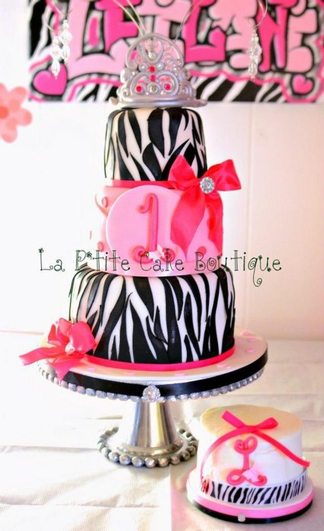 Pretty In Pink Zebra Cake Decorated Cake By Heidi CakesDecor   Hc4hzbqxunfqhixpaeoz 