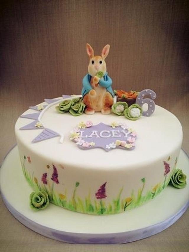 Pretty Peter Rabbit Cake - Decorated Cake by LittlesugarB - CakesDecor