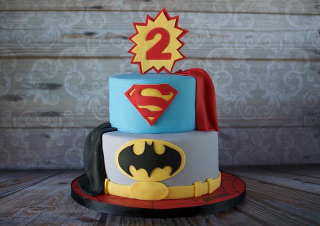 Superhero Birthday Cake - Decorated Cake By Hello, Sugar! - Cakesdecor