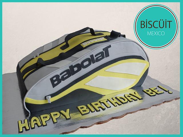 Babolat Decorated Cake by BISC IT Mexico CakesDecor