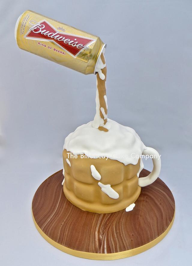 Gravity Defying Beer Cake Decorated Cake By The Cakesdecor