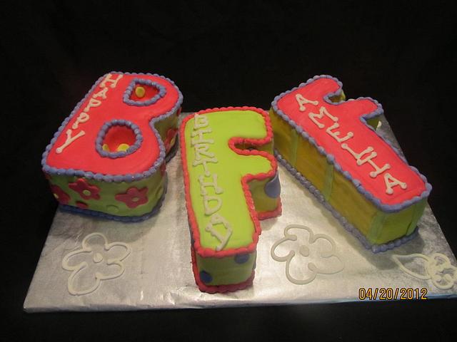 BFF cake for Amelia