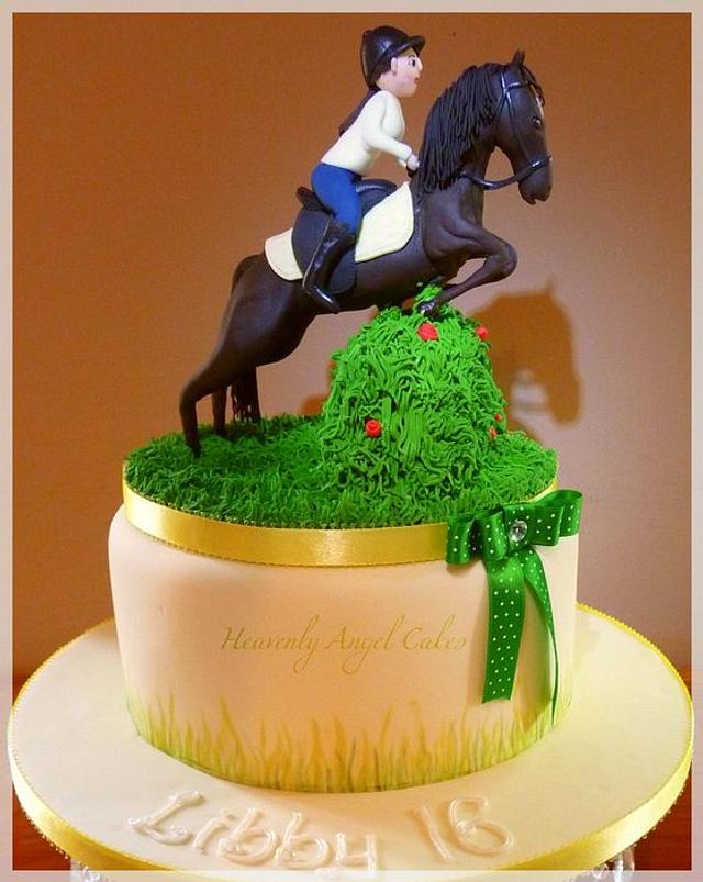 Cowgirl Horse Riding Birthday Cake - CakeCentral.com