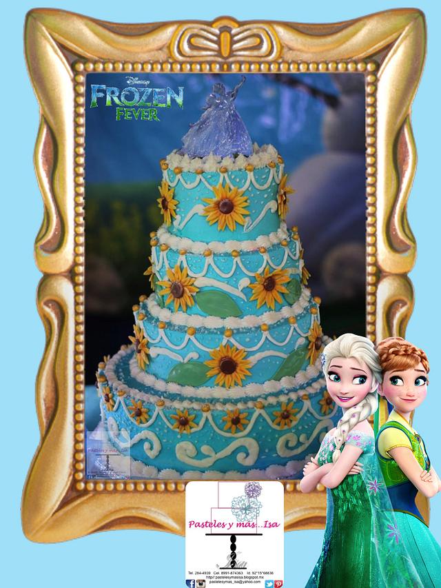 Frozen Fever Cake Decorated Cake By Pastelesymás Isa Cakesdecor 4747