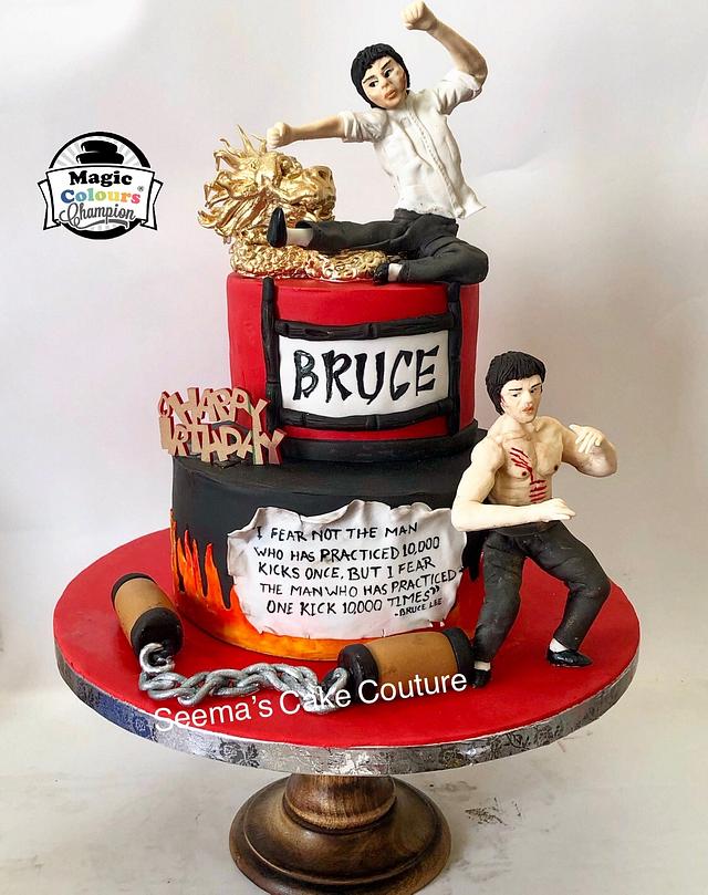 BruceLee! - Decorated Cake by Seema Tyagi - CakesDecor