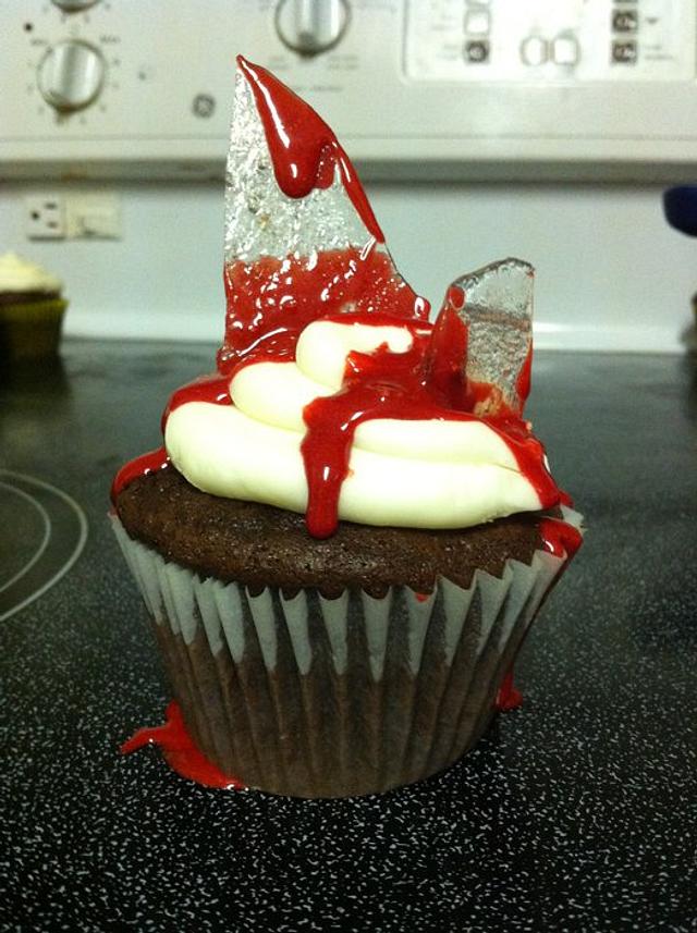 Bloody Sugar Glass Cupcakes Cake By Cakesbycaitlin Cakesdecor