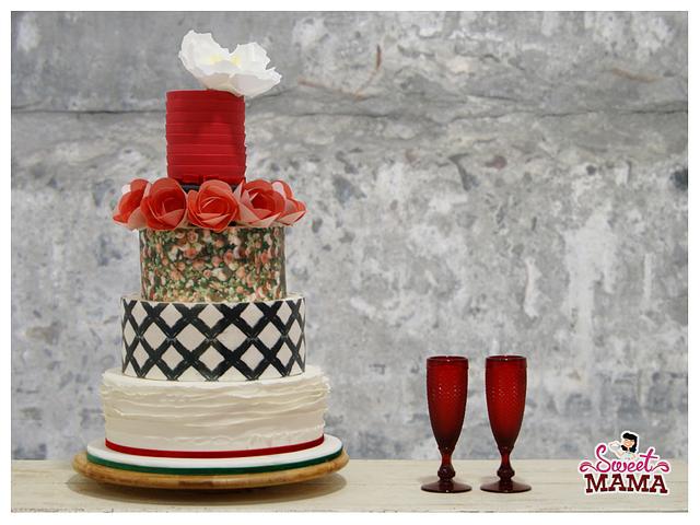 Glamour Wedding Cake Decorated Cake By Soraya Sweetmama Cakesdecor 1782