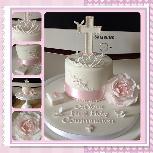 First Holy Communion Cake For My Daughter - Cake by - CakesDecor
