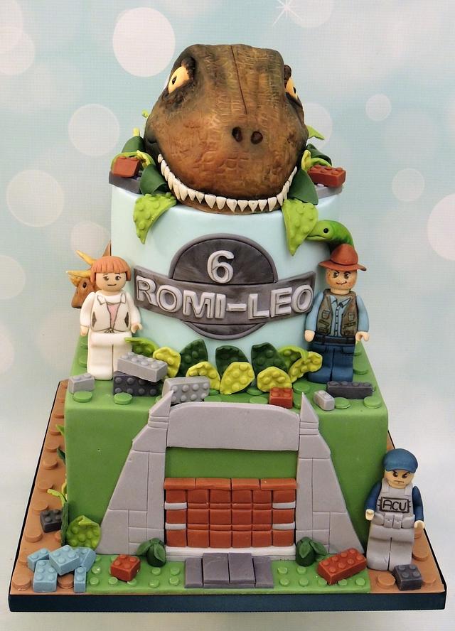 Lego Jurassic World Cake