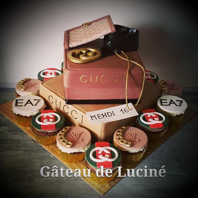 Gucci theme cake for man - Decorated Cake by Gâteau de - CakesDecor