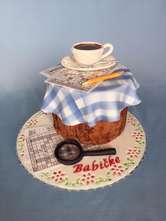 Coffee & crosswords Decorated Cake by Layla A CakesDecor