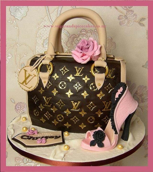 Louis Vuitton Handbag Cake with sugar Stiletto ~ 