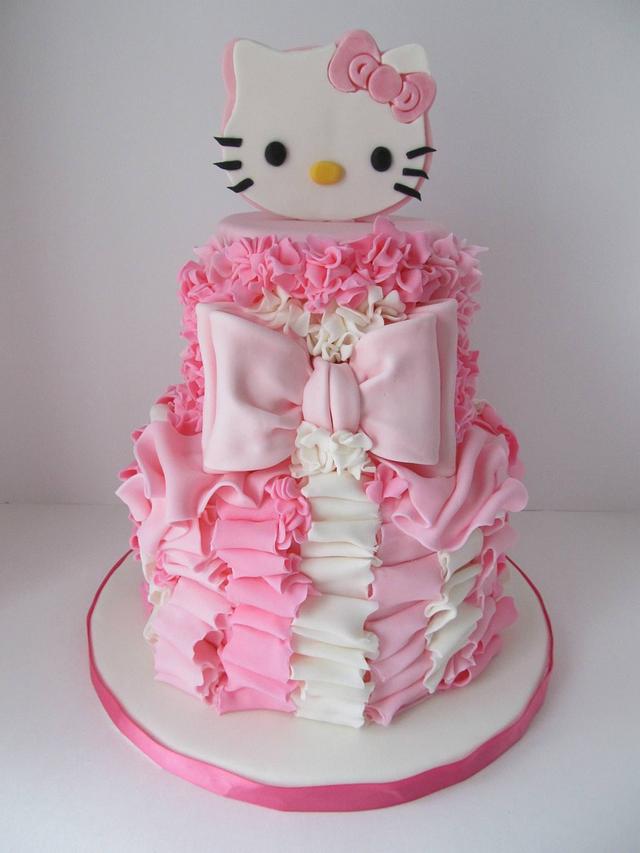 1302) Hello Kitty Birthday Cake - ABC Cake Shop & Bakery