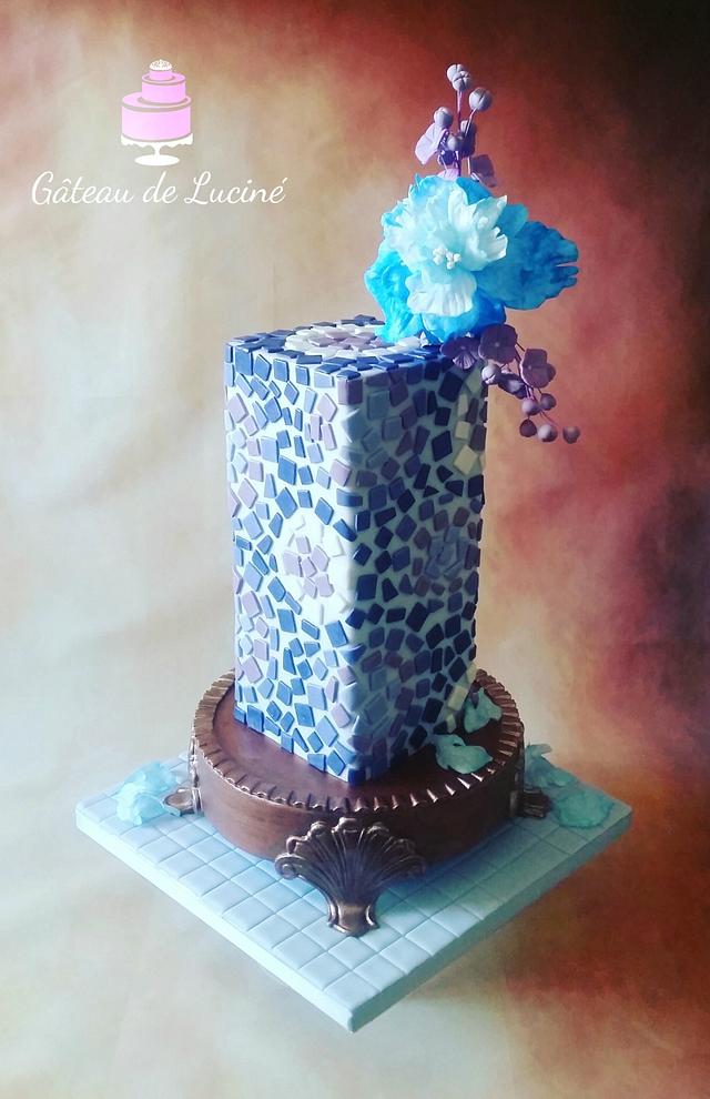 Mosaic cake - Decorated Cake by Gâteau de Luciné - CakesDecor