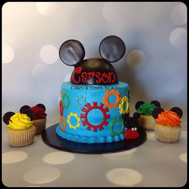 Gears with Ears - Decorated Cake by Cakes & Crafts by - CakesDecor