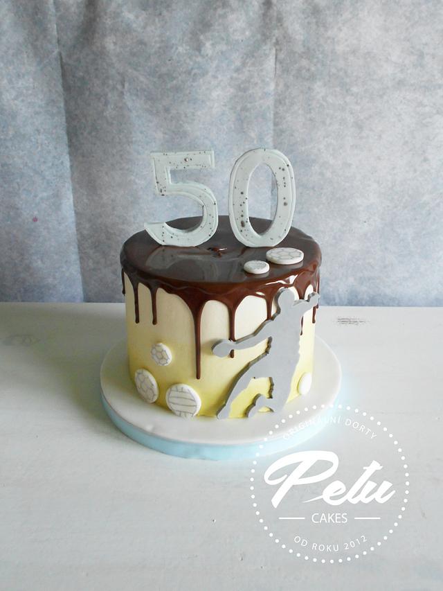 Handball For 50th Cake By Petra Kratka Petu Cakes Cakesdecor