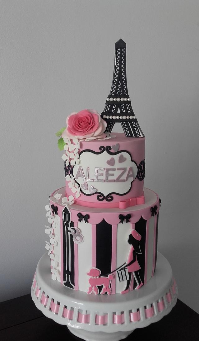 Party In Paris - Decorated Cake By Couture Cakes By Olga - Cakesdecor