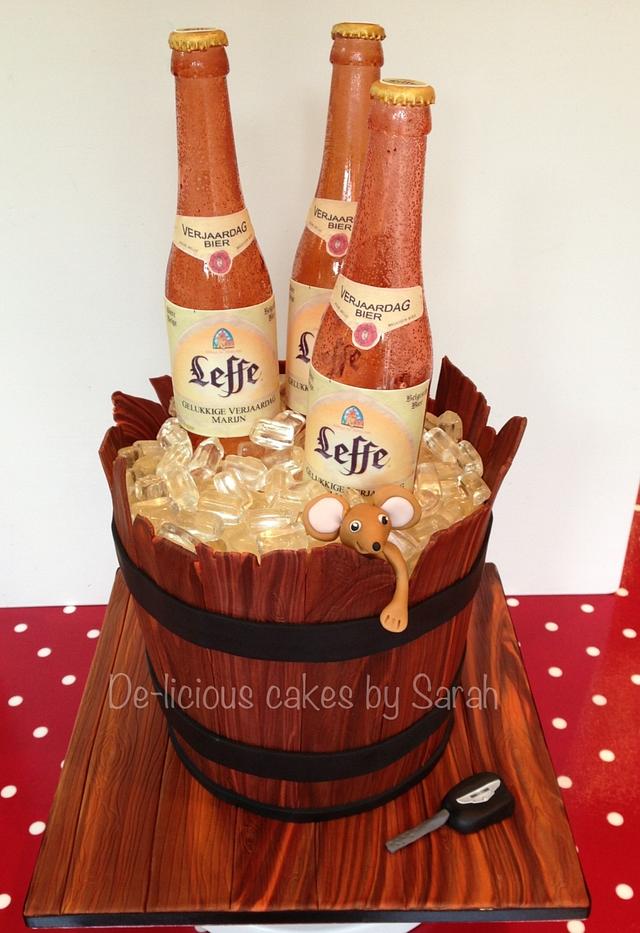 Beer Bottle Barrel cake