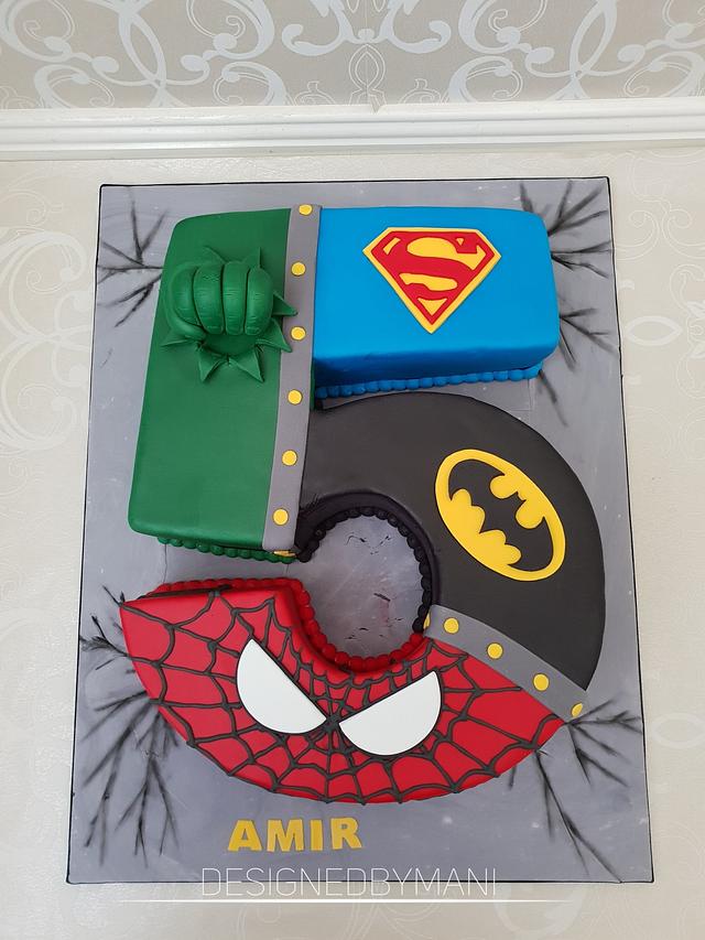 Justice league themed cake 