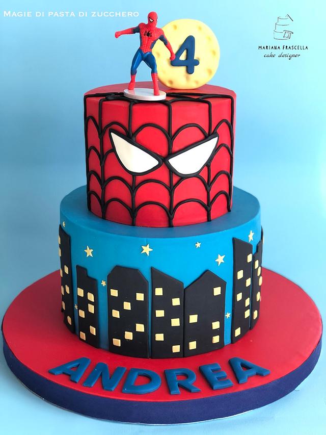 Spiderman - Decorated Cake by Mariana Frascella - CakesDecor