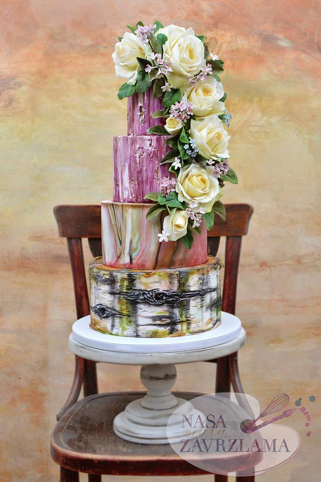 Rustic wedding cake - cake by Nasa Mala Zavrzlama - CakesDecor