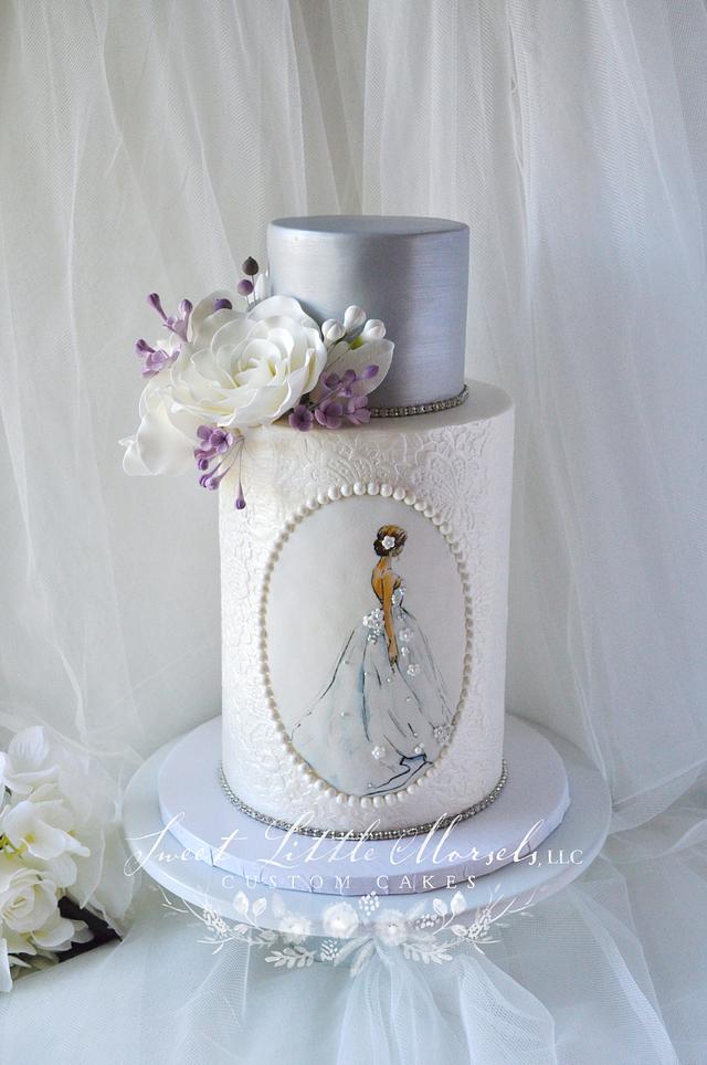 Bridal Shower Cake Decorated Cake by Stephanie CakesDecor